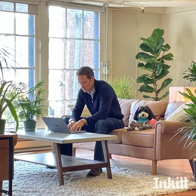 ✨Caption this! ✨📸 What are Rob 👨🏻‍💻, our VP of Finance and Mai Mai 🐕 working on? Let us know in the comments ⬇️⁠
⁠
Here at Inkitt, we promote flexible working hours in a hybrid work environment. ⁠
What does this mean? ⁠
⁠
Based on the team’s needs, each Inker chooses their daily hours to work around their schedule and are supported with top-of-the-line equipment 💻 and hardware. With our two open-concept office spaces in San Francisco and Berlin, we encourage Inkers to work together in-person at the office on a weekly basis to inspire one another, sync on team goals, and of course, have fun! 🙌⁠
⁠
As our Inkers live across different time zones, we also encourage team summits at either office location, where Inkers living outside of SF and Berlin get to spend more focused time bonding with their teammates in-person. 🤝⁠
⁠
Not to mention, we have friendly office dogs, snacks, lunches 🥪 with the team, and occasional after work drinks 🍻 and socials to make our week even sweeter!